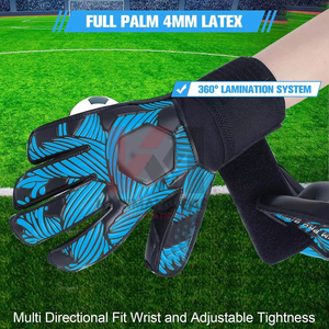 Gants de gardien de but de football Grip Taille 6/7/8/9 Gants de receveur robustes Football américain Hommes Garçons Jeunes Adultes Enfants Petits gants de gardien de but - Product Image 6