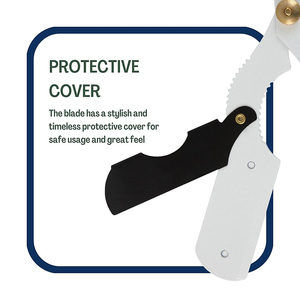 Barbe Rasoirs Salon Utiliser Rasage Rasoir Fantaisie Poignée Barbier Rasoirs Pour Hommes En Acier Inoxydable Allemand - Product Image 3