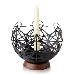 Support de lampe à thé en fer et bois Designer Touch pour chandelier intérieur Décoration intérieure Mariages et événements spéciaux Base en bois - Product Image 3