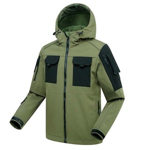 Chaqueta Softshell 100% Nueva de Alta Calidad para Hombre, Impermeable, de Lona, con Cuello Alto, Logotipo Frontal, Cremallera Exterior, 2026 - Product Image 3