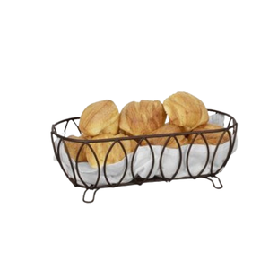 Accessoires de cuisine de luxe Corbeille à pain décorative en métal avec fil de fer la plus vendue Corbeille à pain en métal de style classique - Product Image 4