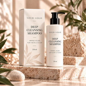 ELAN KIMYA OEM Private Label Plastik/Glas Flüssiges Tiefenreinigendes Gel-Shampoo mit Aminosäuren für Haar und Kopfhaut Anti-Haarausfall 250ml - Product Image 1