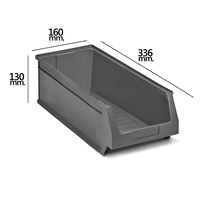Gaveta Apilable Gris No.53 336x160x130 mm.
