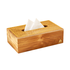 Vente en gros élégant couvercle de boîte à mouchoirs en bambou avec ornement décoratif parfait porte-mouchoirs en bois pour la décoration intérieure et les fournitures d'hôtel - Product Image 5