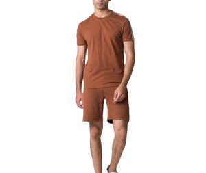 Wholesale Cotton Twin Set <b>Shorts</b> <b>and</b> <b>T</b> <b>Shirt</b> Set With Your Own Design for <b>Men</b> Breathable Twin Sets Two Tone Color Comfortable - Product Image 1