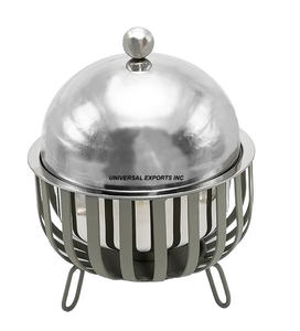 Olla caliente de acero inoxidable con acabado dorado, hecha a mano cazuela de diseñador de calidad superior, calentador de alimentos de Metal de diseñador más vendido - Product Image 2