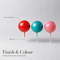 Boules de décoration de gâteau en mousse décorations de gâteau pour fournitures de fête d'anniversaire vert rose noir Faux gâteau Balls
