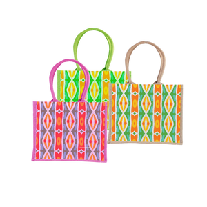 Sacs écologiques Tote Fashion sacs en jute avec impression partout fabriqués en Inde Bengale-Occidental en Inde - Product Image 3