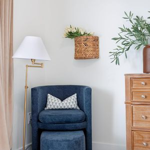 Precio más barato cesta de almacenamiento montada en la pared decorativa hecha a mano Puerta de jacinto de agua horneados colgantes - Product Image 4