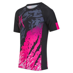 MMA Rashguard Compression Shirt Spandex Polyester Respirant Écologique Séchage Rapide Gym Training BJJ Short Heat-Transfer - Product Image 3