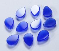 Calcedonia Azul Natural, Corte Pera, 3x5-10x12mm, Gemas para Joyería de Kiran & Sons Gems Co
