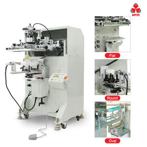 Machine d'impression sérigraphique semi-automatique pour bouteilles S250 S350 - Imprimante monocouleur pour gobelets et tubes - Product Image 2