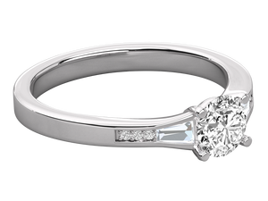 แหวนหมั้นเพชรเพาะเลี้ยงในห้องปฏิบัติการ ได้รับการรับรองจาก IGI เกรด VVS ดีไซน์สั่งทำพิเศษ หรูหรา ชุบทอง 14K ทรงบริลเลียนต์ คลาสสิก สีเหลืองทอง 925 - Product Image 3