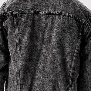 Popular Design <b>Custom</b> Color Your Own Style Printed Comfortable Size Hooded Windproof Stand Front Vintage <b>Denim</b> <b>Jacket</b> for Men - Product Image 4