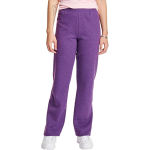 Pantalones de chándal pequeños de lana para mujer Eco-Smart con control de barriga Transpirable Fondo abierto y cintura elástica para Otoño e Invierno - Product Image 4