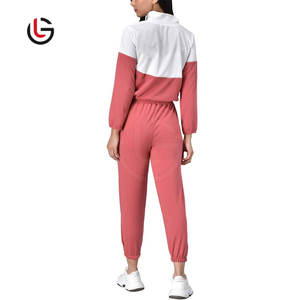 Chándal de algodón y poliéster de manga larga para mujer, chándal 2025 de la mejor calidad, ropa informal de moda para mujer, chándal rosa para adulto - Product Image 2
