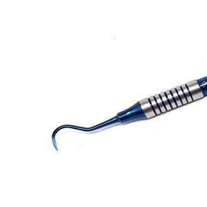 Juego de Instrumentos Dentales para Obturaciones de Composite, 7 Piezas, Puntas de Soldadura, Espátula para Obturaciones de Resina, Acero Inoxidable con Recubrimiento de Titanio Azul, Manual - Product Image 2