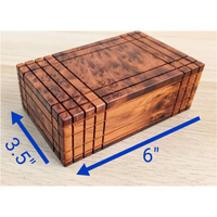Boîte secrète en bois avec un compartiment, boîte de Puzzle en bois pour enfants