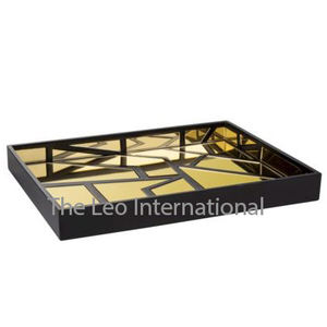 Fabricant et fournisseur de plateaux décoratifs faits à la main en Inde, vente en gros, design créatif pour la décoration de Noël, plateau de service pour table - Product Image 4