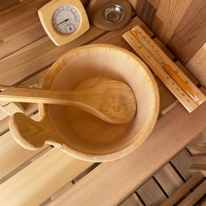 High Quality Canadian Red Cedar Square Sauna Outdoor Spa Sauna Rooms in Stocks - Product Image 3