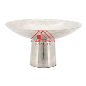 Cuenco de frutas de aluminio con Pedestal de Venta caliente, cuenco de frutas con Pedestal de oro antiguo de Metal de alta calidad para decoración de centros de mesa - Product Image 3