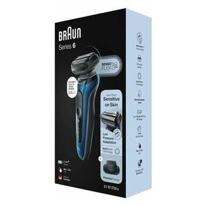 Cabezal de Repuesto para Afeitadora Eléctrica Sensoflex Serie 6, Azul y Negro, Recargable 61 B1200S, Comodidad de Afeitado para Barba - Product Image 2