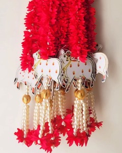 Vache de jasmin lourde suspendue pour décor indien toile de fond de scène murale pour anniversaire de mariage Langavoni décor Manglashaman décor Varah - Product Image 3