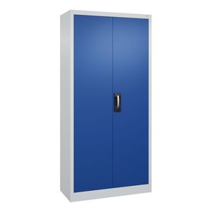 C+P Armadio Attrezzi Acurado, Serratura a Codice PIN, 930 x 400 x 1950 mm, grigio chiaro/blu - Product Image 1