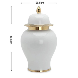 Tarro de jengibre de metal de calidad superior de Color plateado de Estilo Vintage Acabado pulido brillante para una lujosa decoración del hogar - Product Image 5