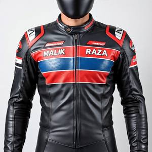 Traje de motocicleta híbrido de textil y cuero | Conducción de verano ventilada | Equipo de viaje resistente al agua - Product Image 4