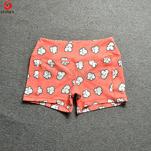 Shorts de sport pour femmes en toile, taille mi-haute, écologiques, respirants, séchage rapide, Spandex/Polyester pour la gym et le yoga - Product Image 5