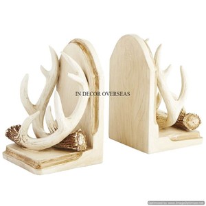 Jaula de pájaros inspirada en el arte rústico Vintage diseñador latón antiguo acabado antiguo aspecto elegante sujetalibros decorativos para el hogar de la India - Product Image 3