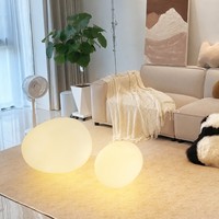 Lampe de table Pebble, lumière d'ambiance nocturne, moderne et minimaliste, à brancher, à intensité variable, lampe de chevet, lampe de bureau, décoration romantique et chaleureuse