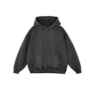 Sweat-shirt streetwear Topshow en molleton de coton, lavage à l'acide, logo personnalisé vintage, sweat-shirt surdimensionné, lavage à la pierre, délavé au soleil - Product Image 5