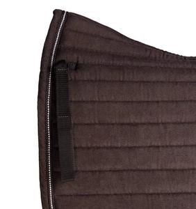 Sous-selles d'équitation en polaire marron de qualité supérieure pour concours de saut équestre – Vente en gros - Product Image 2