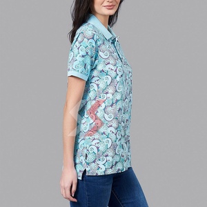 Polos de Algodón de Manga Corta para Mujer con Sublimación Personalizada, Diseño Personalizado, Polos Ajustados para Hombre con Diseño Personalizado - Product Image 4