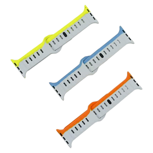 Correa Deportiva <span class=keywords><strong>de</strong></span> Silicona con Hebilla Cuadrada para Relojes <span class=keywords><strong>Apple</strong></span>, Correa <span class=keywords><strong>de</strong></span> Silicona <span class=keywords><strong>de</strong></span> Dos Tonos para Relojes <span class=keywords><strong>de</strong></span> 41, 42, 44, 45 y 49 mm - Product Image 1