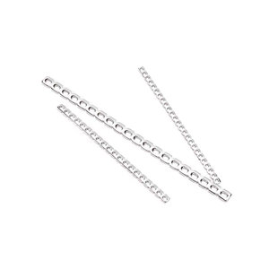 2,0 S.S. Juego de 2 placas de bloqueo rectas para implantes ortopédicos veterinarios, herramientas manuales para mascotas, instrumentos quirúrgicos para perros - Product Image 3