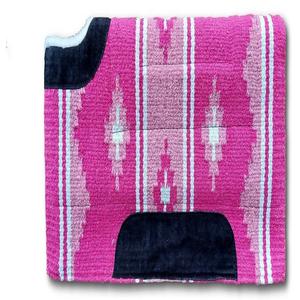 แผ่นอานม้าแบบตะวันตกนาวาโฮคละสีผ้ารองหลังขนสัตว์คุณภาพระดับพรีเมียม - Product Image 1