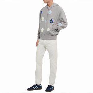 Sweat-shirts à capuche légers 100 % coton pour hommes – Qualité supérieure, personnalisables, brodés, écologiques, teints unis pour l'hiver - Product Image 5