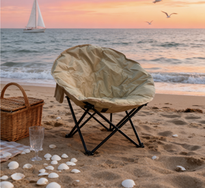 Chaise pliante rembourrée robuste, légère et ergonomique avec cadre en fer pour les loisirs en plein air et les randonnées - Product Image 5