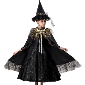 Cape de sorcière d'Halloween pour enfants Cape Cosplay Costume pour <span class=keywords><strong>danse</strong></span> de scène pour fête et performances - Product Image 1