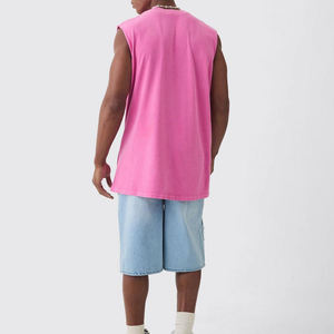 Service OEM sur mesure hommes débardeurs décontracté sans manches débardeurs conception de logo personnalisé grande taille vente imprimée - Product Image 3