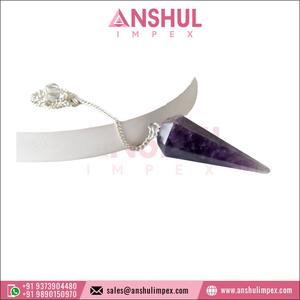 Péndulos facetados con temática de Ángel, de cuarzo, amatista, al mejor precio - Product Image 6