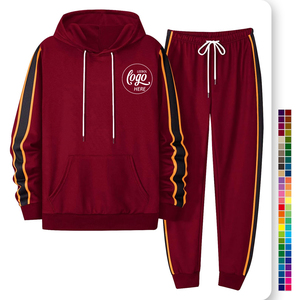 Survêtements pour hommes de haute qualité, personnalisés, surdimensionnés, avec logo embossé et imprimés en 3D, costumes de sport en molleton taille XL et grande taille - Product Image 3