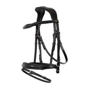 Bridon de cheval en cuir véritable artisanal de qualité supérieure, sangle de tête confortable, rênes pour la randonnée équestre, les courses, les compétitions, durable - Product Image 1