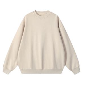 Sudadera Unisex de Algodón Grueso con Cuello Redondo y Logotipo Bordado Personalizado para Hombre y Mujer - Product Image 1