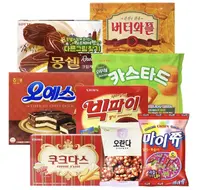 Tutte le marche coreane snack biscotti biscotti wafer all'ingrosso e produzione OEM/ODM meno MOQ disponibile made in korea