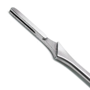 Poignée de scalpel chirurgicale manuelle la plus vendue Porte-lame médical en acier inoxydable Chirurgie de précision Utilisation hospitalière Certifié CE OEM - Product Image 6