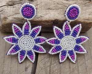 Pendientes bordados a mano, pendientes personalizados con múltiples cuentas, joyería festiva para mujer al mejor precio, pendientes con cuentas. - Product Image 6